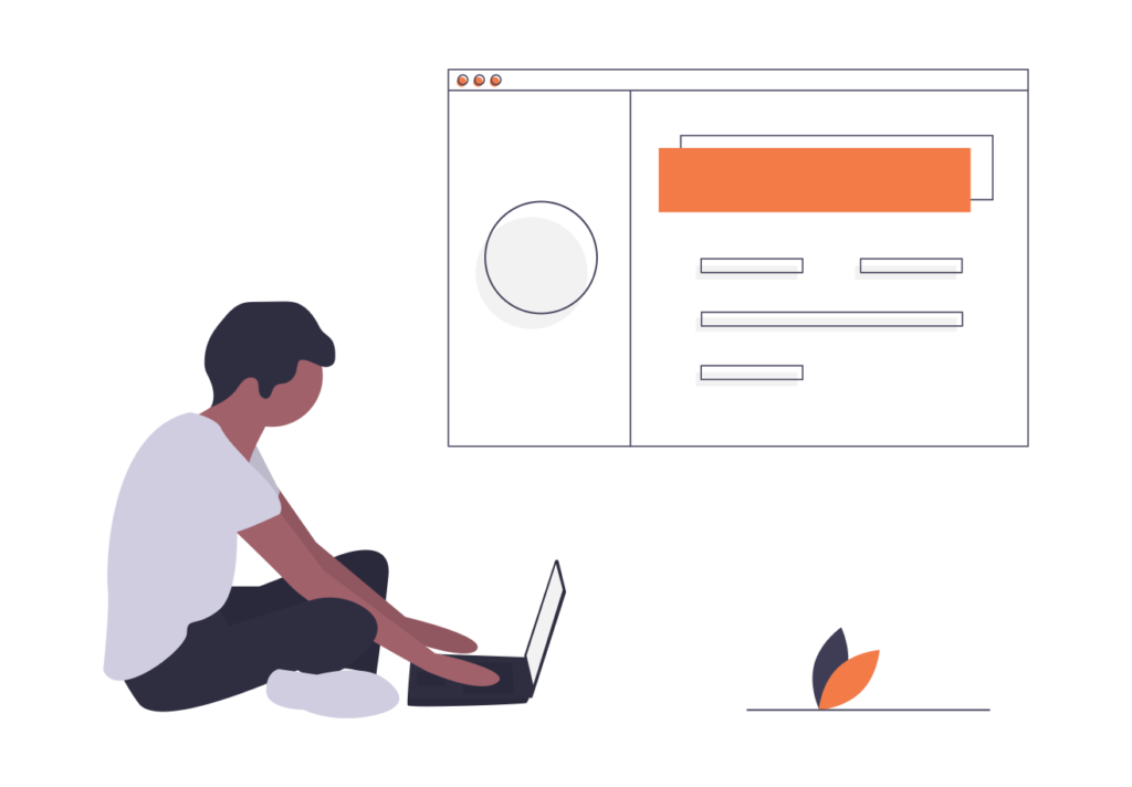 Website Design & Development Image of Service Page which links to straight to Web page Website Design & Development Page of Space Monkey Digital Marketing Company